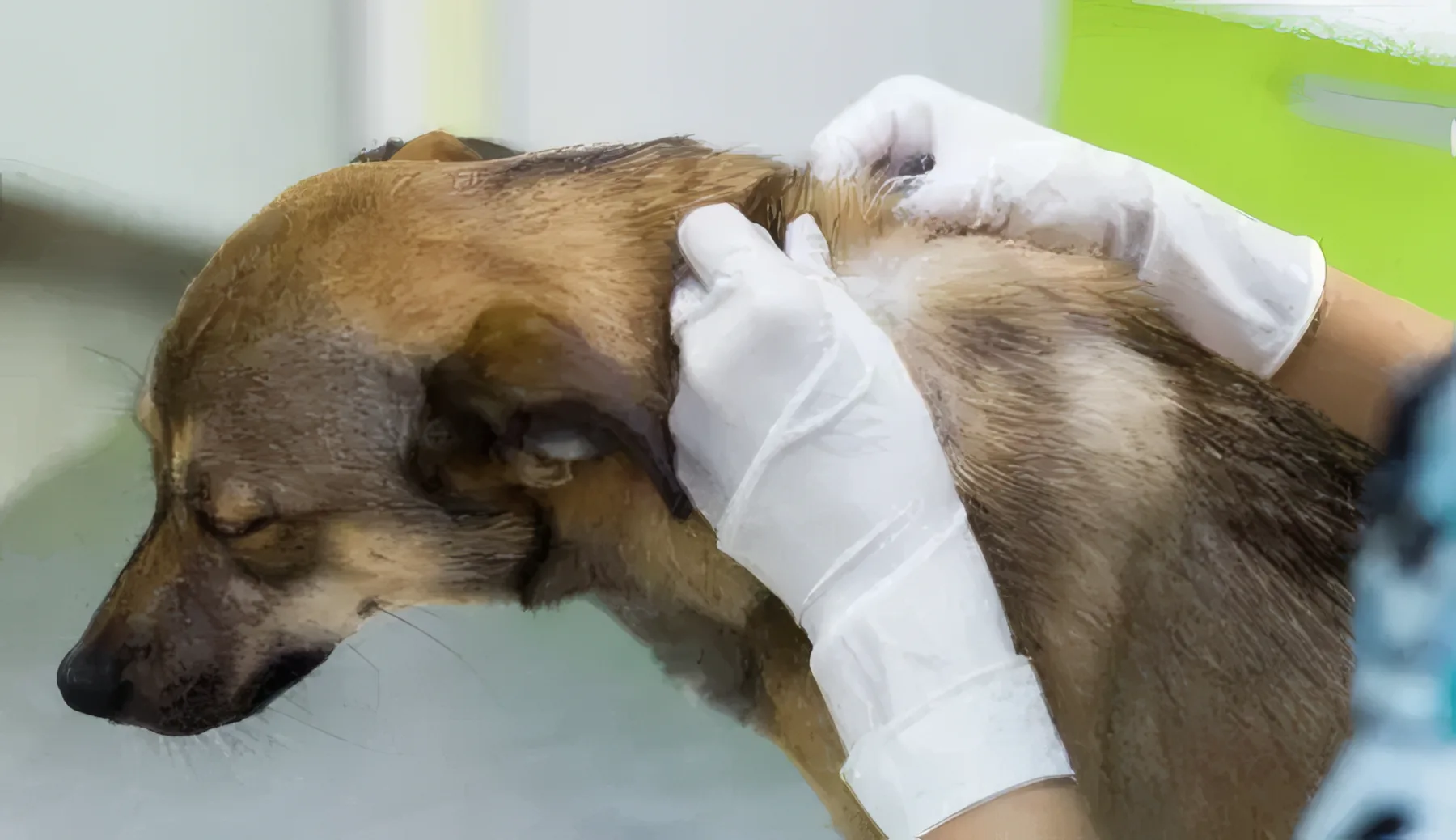 Examinare dermatologică veterinară la Vetricare